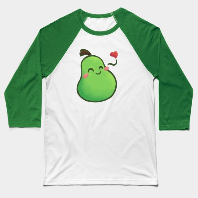Happy Pear Baseball T-Shirt by FuchsiaNeko